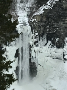 Waterfalls in the winter