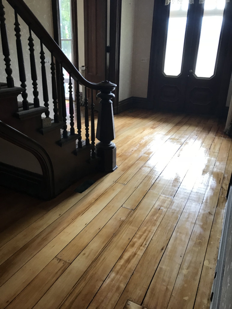 Tillinghast Manor - Hallway flooring After