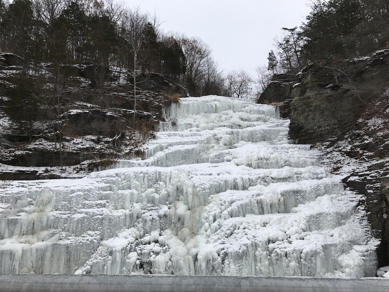 Hector Falls - Ice covered falls