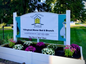 Tillinghast Manor New Sign Summer