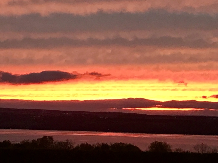 Finger Lakes photo sunset